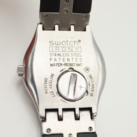 Swatch Irony Fancy Me Watch Women 32mm Gem Silver Tone Date 2006 w New Battery main image 14